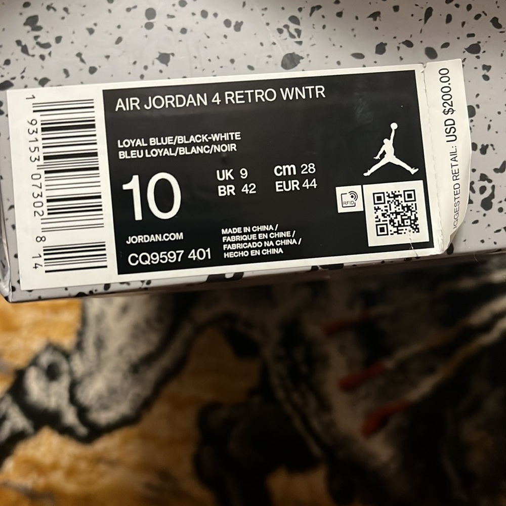 Winterized Loyal Blue Jordan 4 Retro - Picture 5 of 5